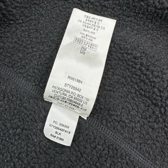 Patagonia Women's Black‎ Activewear Better Sweater Fleece Jacket S/C38.2 - Picture 12 of 16